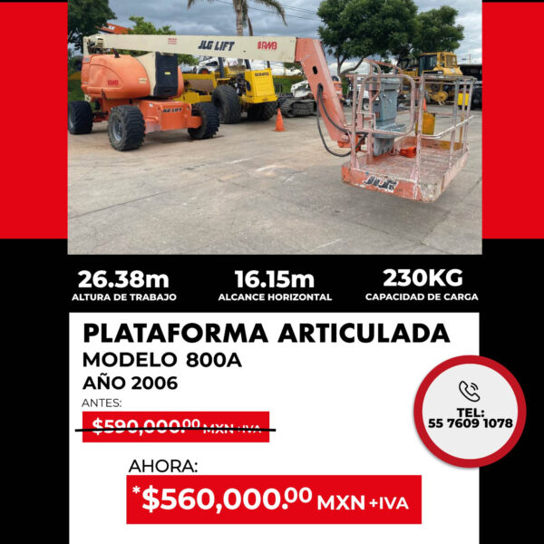 Plataforma articulada JLG 800A 2006