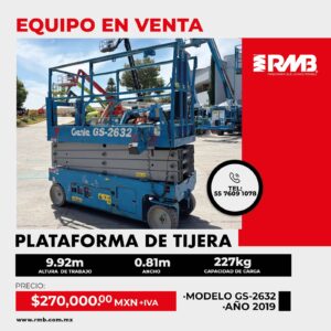 Plataforma de tijera GS-2632 2019