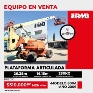 Plataforma articulada JLG 800A 2006