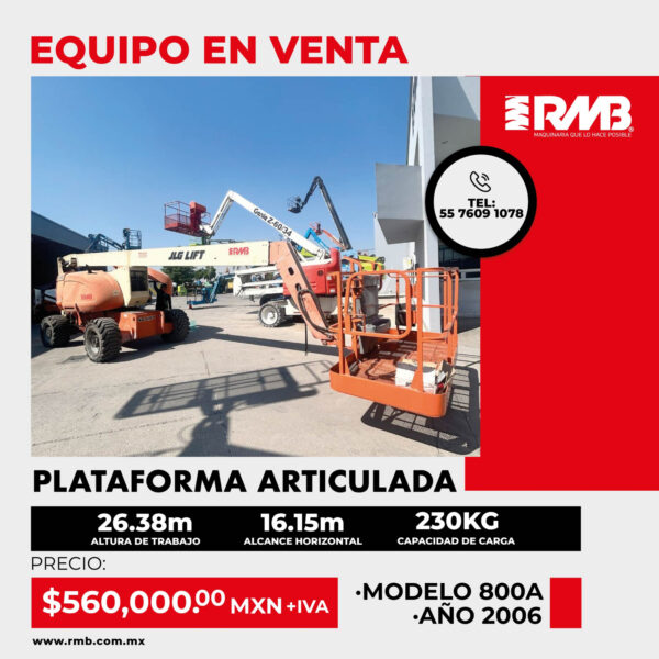 Plataforma articulada JLG 800A 2006