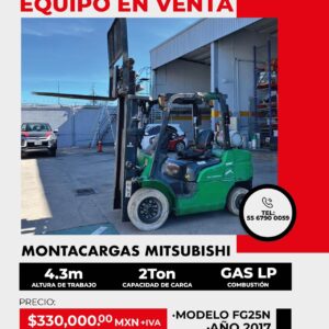 Montacargas Mitsubishi FG25N 2017