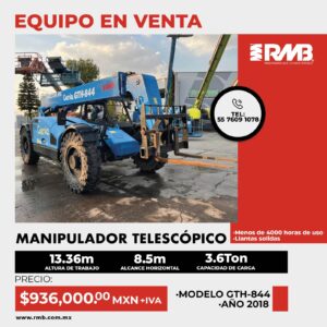 Manipulador telescópico Genie GTH-844 2018