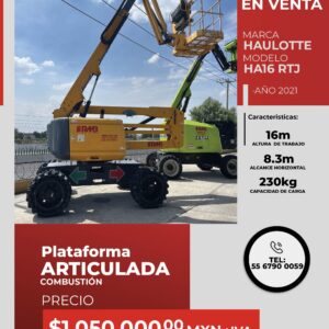 Plataforma articulada de combustión Haulotte HA16 RTJ 2021