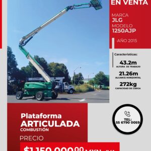 Plataforma articulada combustión JLG 1250 AJP