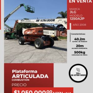Plataforma articulada de combustión JLG 1250 AJPv