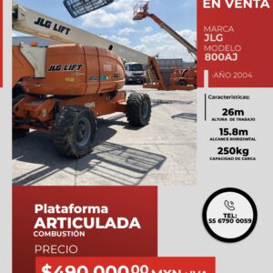 Plataforma articulada combustión JLG 800 AJ