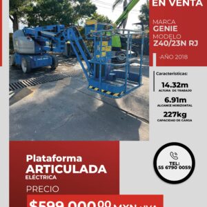 Plataforma articulada eléctrica Genie Z40/ 23 N RJ 2018