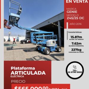 Plataforma articulada eléctrica Genie Z45/25 DC 2016